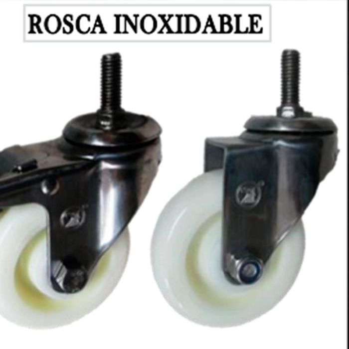 Garruchas Inoxidable con Pin Roscado