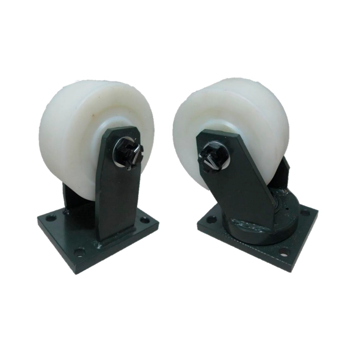 Garruchas Nylon de Barra con Base de Acero